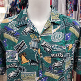 Vintage PHILADELPHIA EAGLES NFL Rayon Hawaiian Shirt M