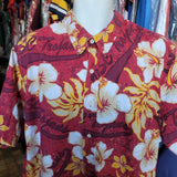 Vintage USC TROJANS NCAA SC Team Trojan Cotton Hawaiian Shirt 2XL