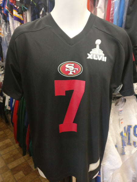 Auth.Colin Kaepernick NFL Women's Black San Francisco 49ers Jersey SB  XLVII 2012