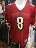 Vintage #8 STEVE YOUNG San Francisco 49ers NFL Starter Jersey YXL