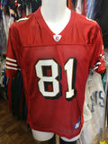 Vintage #81 TERRELL OWENS San Francisco 49ers NFL Reebok Jersey YL