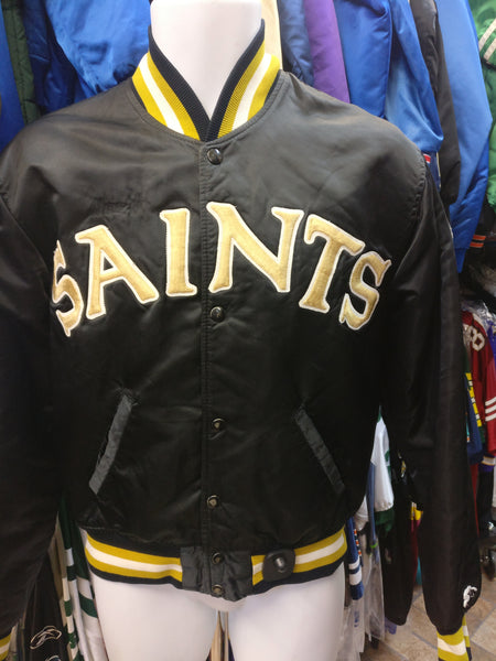 VTG New Orleans Saints NFL Proline Starter Satin Jacket Embroidery Size M  USA