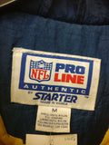 Vtg 90s SAN DIEGO CHARGERS NFL Starter Back Patch Hooded Jacket M