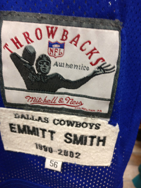 Vintage #22 EMMITT SMITH Dallas Cowboys NFL Mitchell & Ness Jersey 56 – XL3  VINTAGE CLOTHING