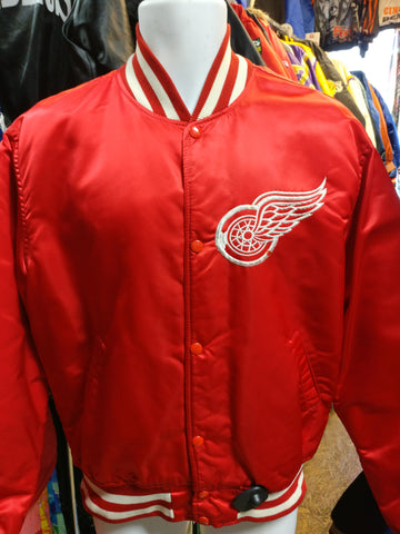 Vintage 80s DETROIT RED WINGS NHL Starter Nylon Jacket L - #XL3VintageClothing
