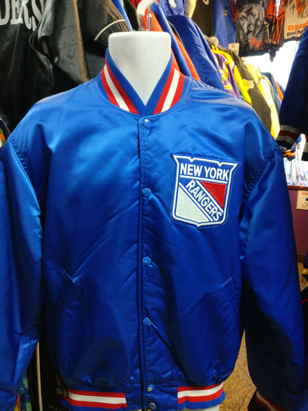 Vintage 80s NEW YORK RANGERS NHL Starter Nylon Jacket XL – XL3