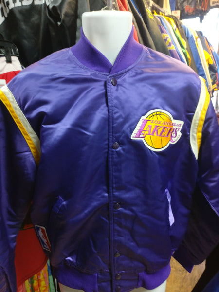Vintage 80s/90's La Lakers Authentics NBA Starter Basketball Nylon Bomber Jacket