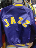 Vintage 80s UTAH JAZZ NBA Chalk Line Back Patch Jacket S - #XL3VintageClothing