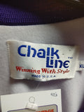 Vintage 80s LOS ANGELES LAKERS NBA Purple Chalk Line Nylon Jacket XL - #XL3VintageClothing