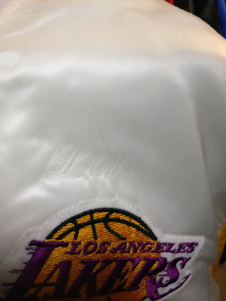 White lakers hot sale starter jacket