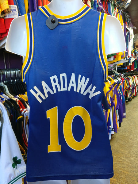 Golden State Warriors Tim Hardaway Signed Blue Throwback Jersey
