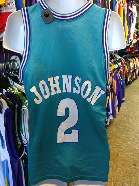 Size 40. Champion NBA Johnson 2 Jersey Charlotte Hornets. 