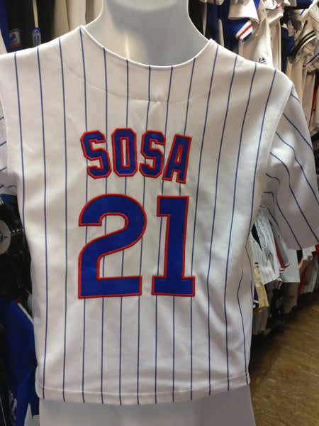 Vintage #21 SAMMY SOSA Chicago Cubs MLB Russell Athletic Jersey YS – XL3  VINTAGE CLOTHING