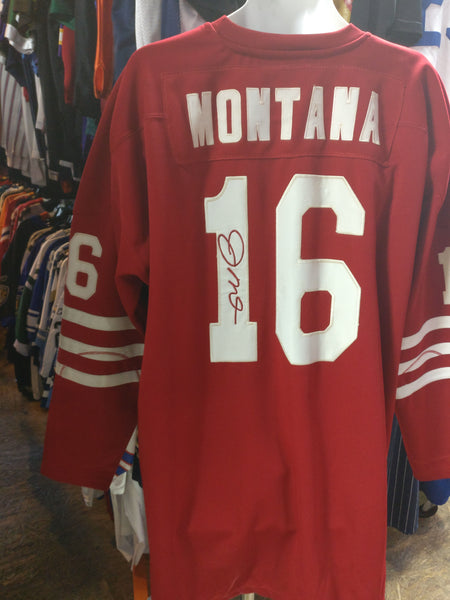 Vtg '89 #16 JOE MONTANA S F 49ers NFL Mitchell & Ness Jersey 60 – XL3  VINTAGE CLOTHING