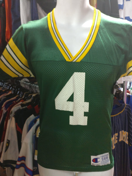 Vintage #4 BRETT FAVRE Green Bay Packers NFL Champion Jersey 6-8