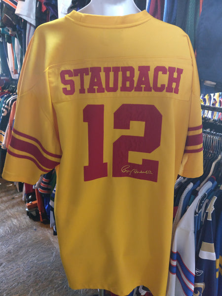 Vtg #12 ROGER STAUBACH Purcell Marian High School Jersey 2XL (Signed) – XL3  VINTAGE CLOTHING