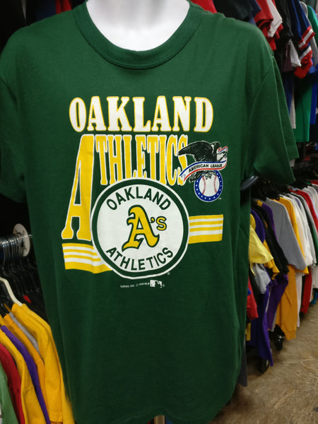 Vintage '90 OAKLAND A's MLB Garan T-Shirt XL (Deadstock)