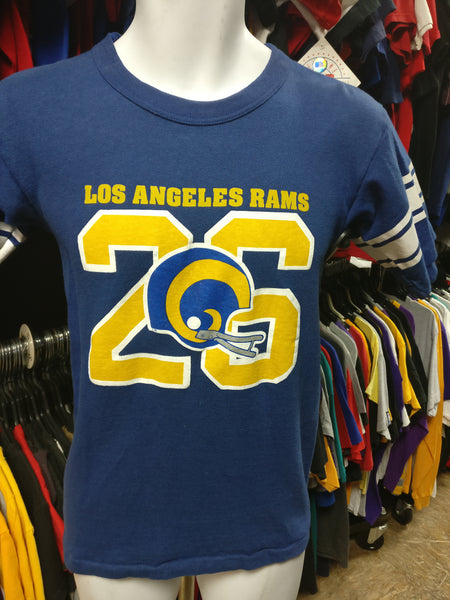 Vintage NFL Los Angeles Rams Tee Shirt Size Large Made in USA 1980s