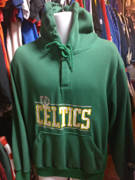 Vintage 80s BOSTON CELTICS NBA Hooded Starter Sweatshirt M - #XL3VintageClothing
