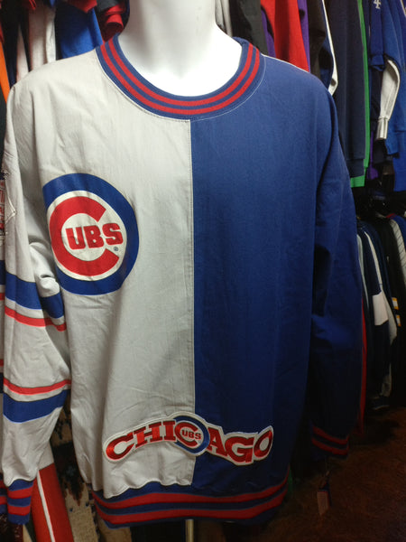 CustomCat Chicago Cubs Vintage 90's MLB Crewneck Sweatshirt Red / 2XL