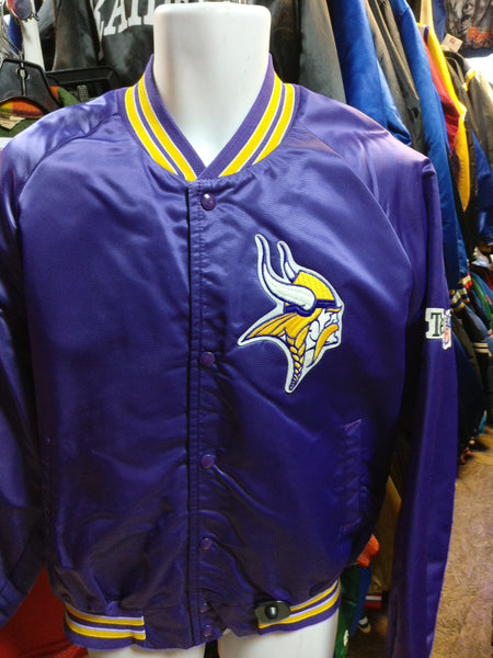 Vintage Chalk Line Team NFL Nylon Minnesota Vikings Jacket Size Medium