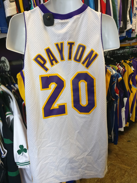 Nike NBA Los Angeles Lakers Jersey #20 Gary Payton Gold SZ L+2 swingman  rewind