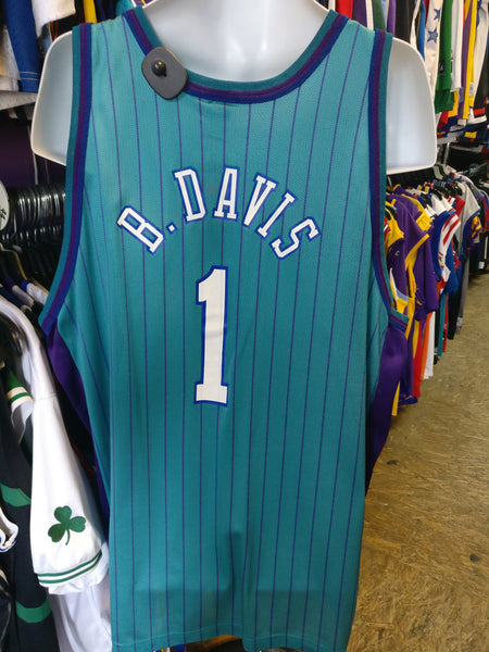charlotte hornets gear Vtg#1 BARON DAVIS Charlotte Hornets NBA Pinstripe Jersey 52(Deadstock) – XL3 VINTAGE CLOTHING