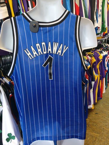 Vintage Penny Hardaway Orlando Magic Basketball Jersey Youth Xl Blue Champion NBA