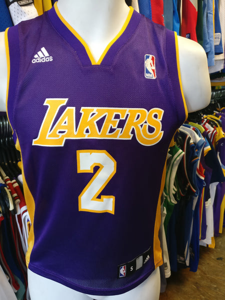 Derek Fisher Los Angeles Lakers Jersey Small 8 Youth Kids adidas Swingman