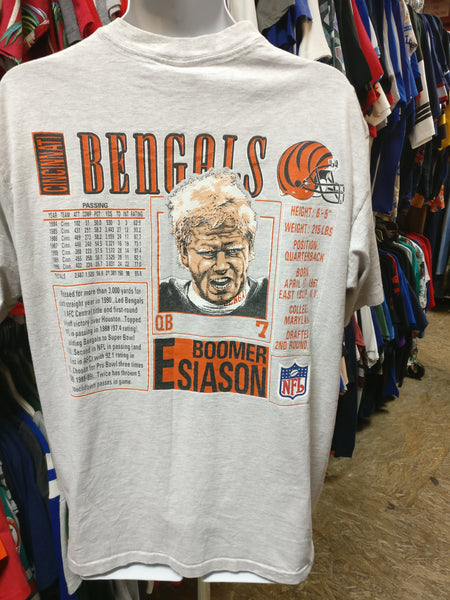 Vtg90s#7 BOOMER ESIASON Cincinnati Bengals Back Print Nutmeg T-ShirtXL –  XL3 VINTAGE CLOTHING