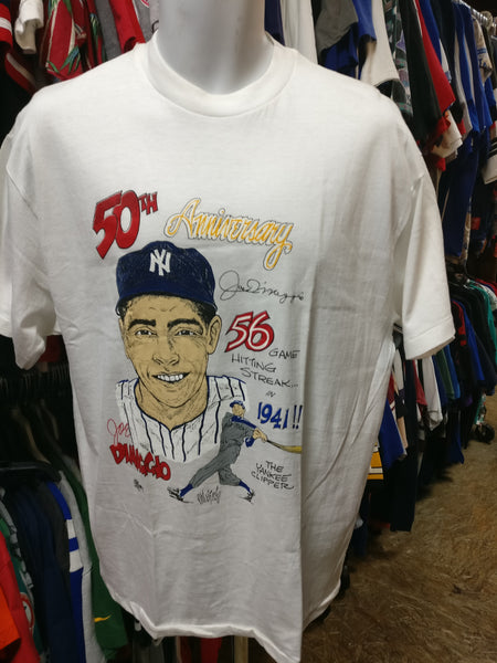Vtg'91#5 JOE DIMAGGIO New York Yankees Caricature T-Shirt L(Deadstock) –  XL3 VINTAGE CLOTHING