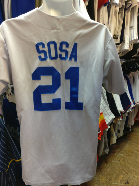 Vintage #21 SAMMY SOSA Chicago Cubs MLB Majestic Jersey M – XL3 VINTAGE  CLOTHING