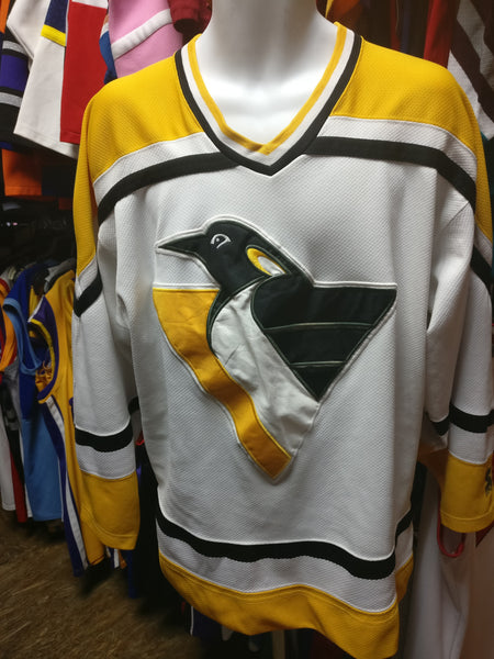 Vintage Pittsburgh Penguins Starter Jersey Size Large White 