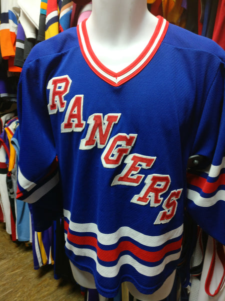 Maillot de hockey vintage Rangers CCM bleu New York Maillot de hockey vintage Rangers CCM bleu New York