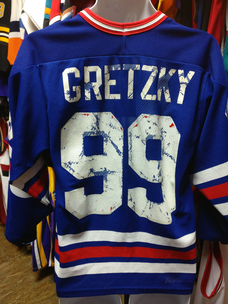 Vintage #99 WAYNE GRETZKY New York Rangers NHL CCM Jersey S – XL3