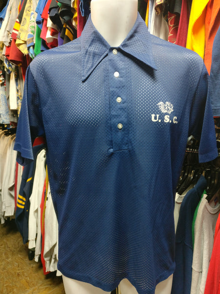Vtg 70s UNIVERSITY OF SOUTH CAROLINA GAMECOCKS Champion Polo Shirt