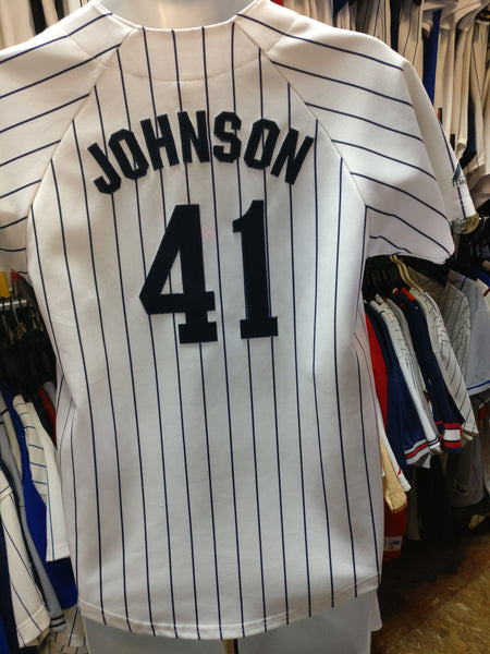 Vintage #41 RANDY JOHNSON New York Yankees MLB Majestic Jersey YL – XL3  VINTAGE CLOTHING