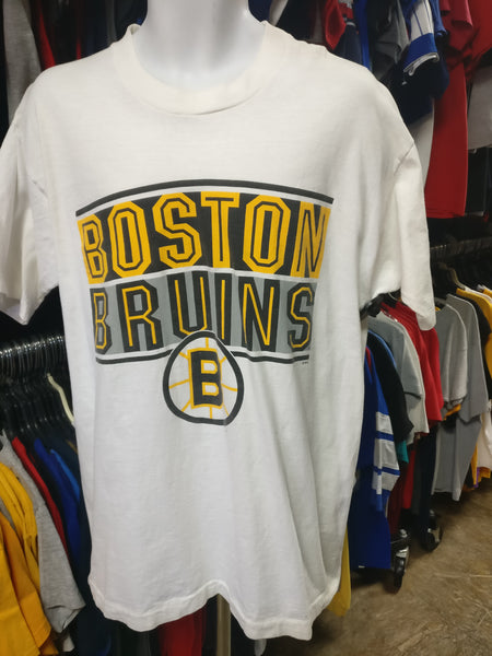 Vintage 90s BOSTON BRUINS NHL Salem Sportswear T-Shirt L – XL3 VINTAGE  CLOTHING