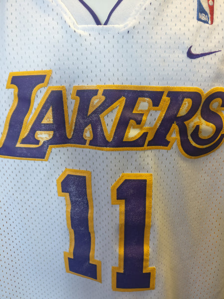 vintage NIKE Authentic Karl Malone #11 Los Angeles Lakers Jersey