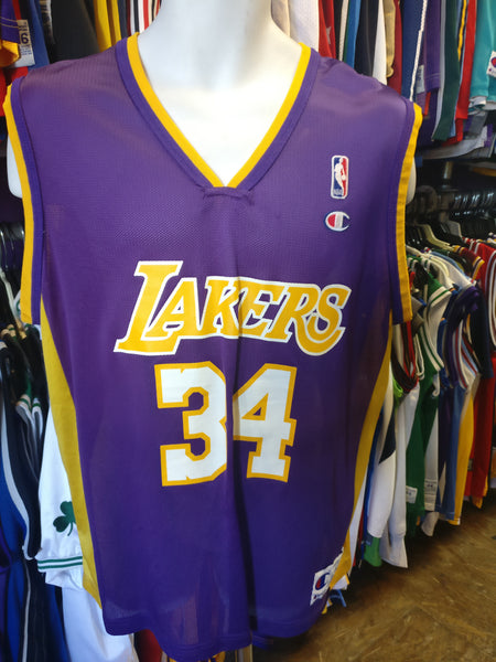 Vintage Los shops Angeles Lakers NBA Shaquille O’Neal Champion Jersey