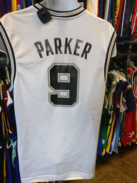Vintage #9 TONY PARKER San Antonio Spurs NBA Reebok Jersey M – XL3