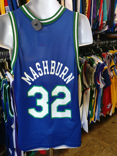 90s Vintage Jamal Mashburn 32 Dallas Mavericks Mavs Nba 