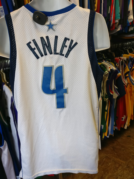 SecondGuessers Like New Vintage 1990s / 2000s Michael Finley Dallas Mavericks NBA Champions Basketball Jersey Size 44 / Large in Nice Condition