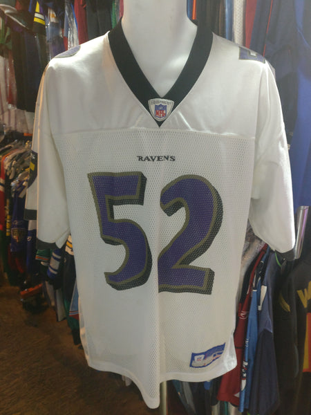 NFL #52 RAY LEWIS BALTIMORE RAVENS REEBOK JERSEY FOOTBALL SIZE L