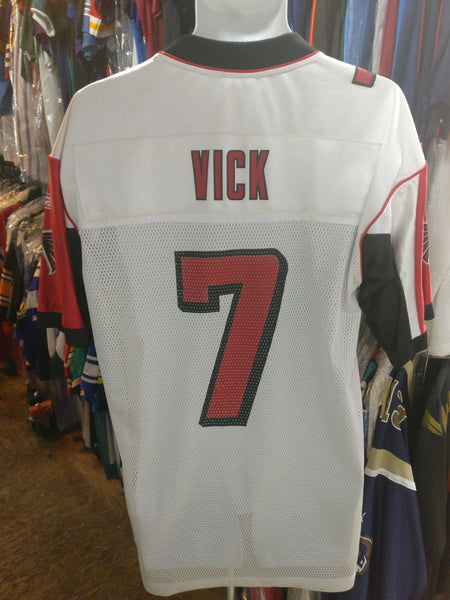 Michael Vick Jersey Youth Large 14-16 Atlanta Falcons Black Reebok #7 NFL