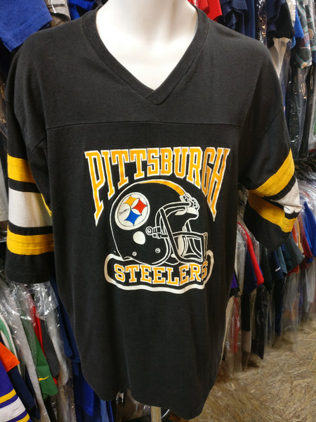 Vintage 90s PITTSBURGH STEELERS NFL Logo 7 T-Shirt L – XL3 VINTAGE