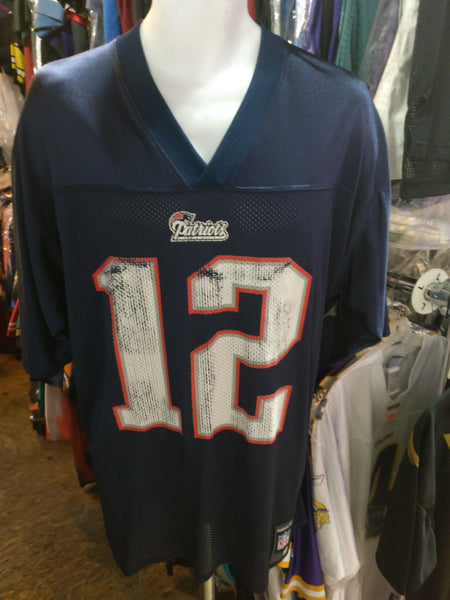 Vintage #12 TOM BRADY New England Patriots NFL Reebok Jersey M – XL3  VINTAGE CLOTHING