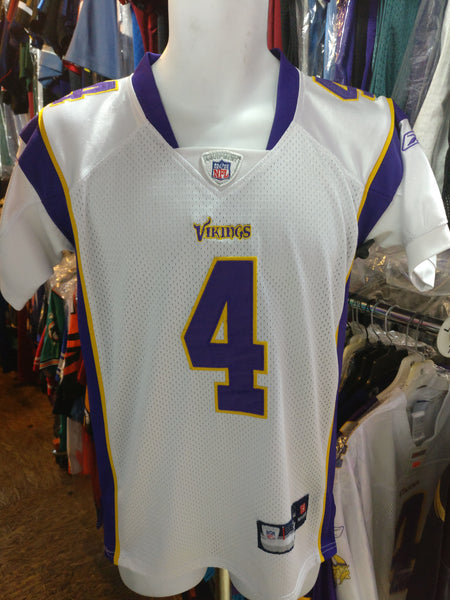 Reebok Brett Favre NFL Minnesota Vikings Sewn Stitched Football Jersey  Youth XL