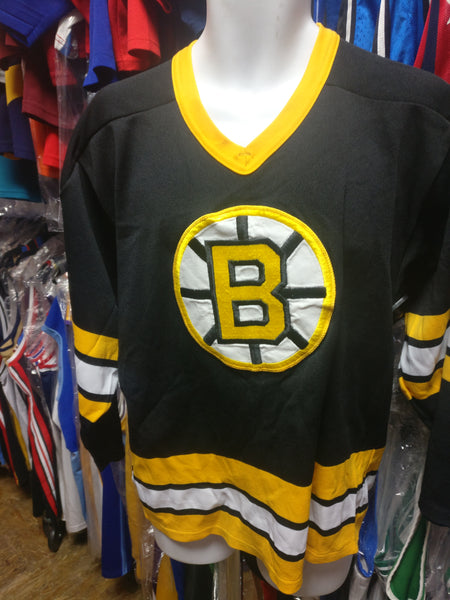 New Black CCM Boston Bruins Vintage Hoodie Medium Or Small