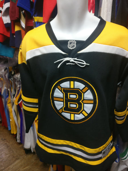 Boston Bruins Boys NHL Black Hockey Jersey Size Large 14/16